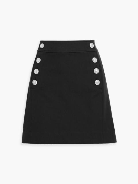 DEREK LAM 10 CROSBY Reyna stretch-cotton twill mini skirt