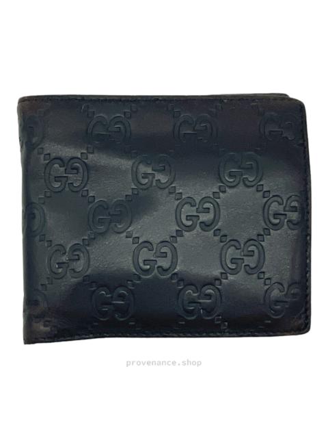 GUCCI Gucci GG Guccissima Bifold Wallet - Dark Chocolate