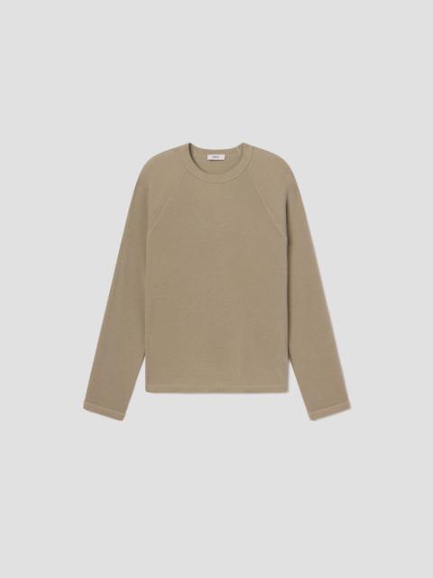 AGOLDE PAYSON WAFFLE TEE IN WICKER