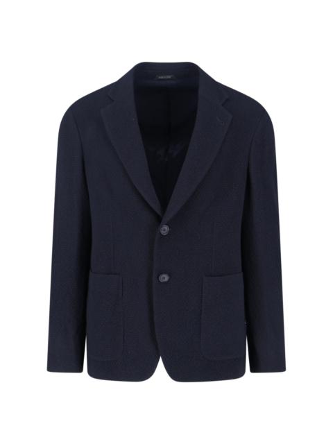 GIORGIO ARMANI SINGLE-BREASTED VIRGIN WOOL BLAZER