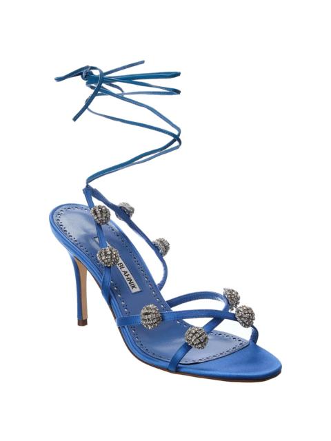 Manolo Blahnik Manolo Blahnik Elsaka 90 Satin Sandal