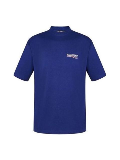 BALENCIAGA Balenciaga Political Campaign T-Shirt Large Fit 'Blue' 620969TIV521195