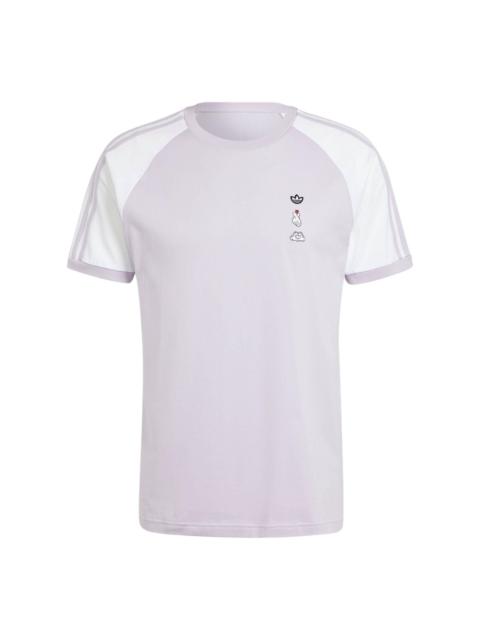 adidas adidas Mickey Mouse x Originals 3-Stripes Tee 'Purple' IY2271