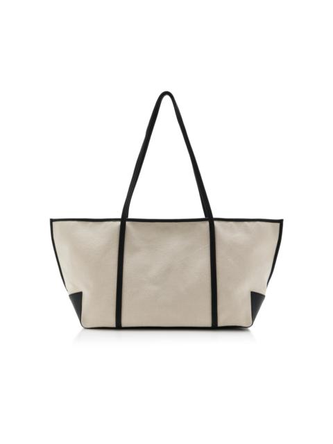 ST. AGNI Bateau Canvas Tote Bag white