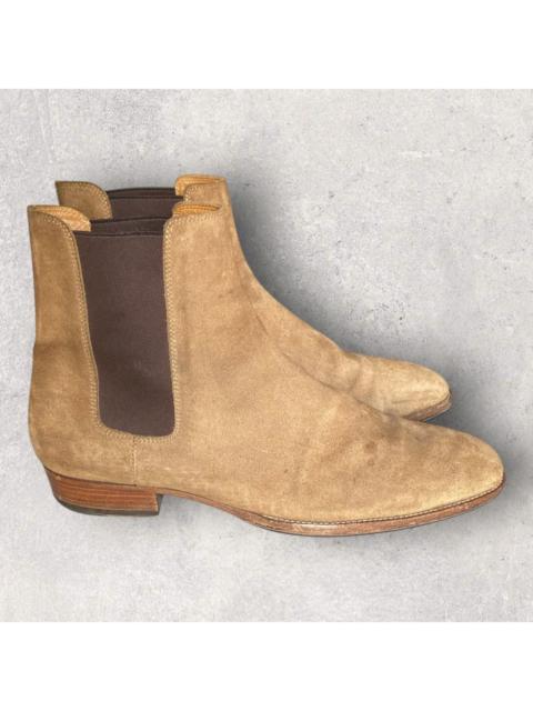 SAINT LAURENT SLP Suede Wyatt Boots