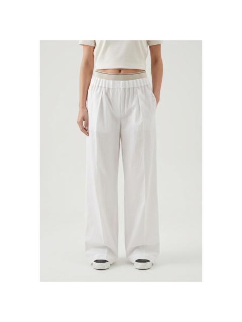 Brunello Cucinelli Brunello Cucinelli Wowhite Relaxed Cotton Trousers