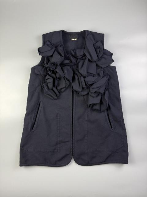 Comme Des Garçons CDG - A/W17 - Polyester Frill Embellished Collarless Vest