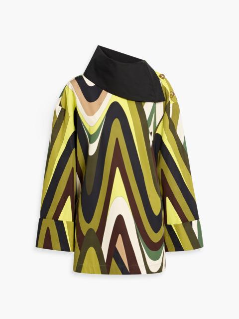 PUCCI Printed cotton-poplin blouse