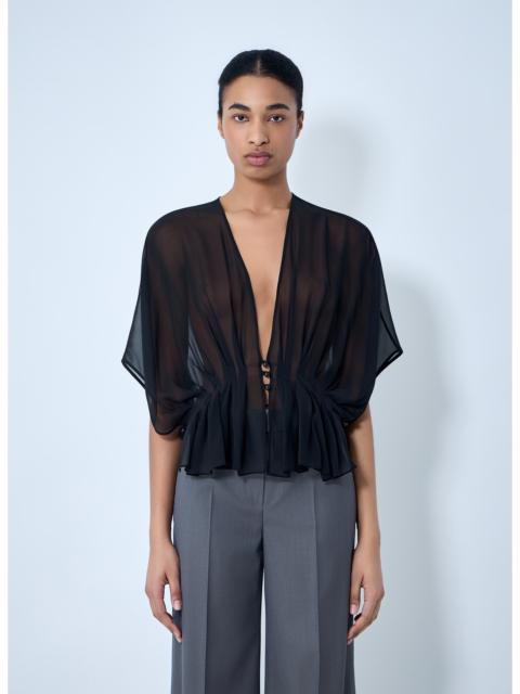 Max Mara Max Mara Women Sheer Button-Front Blouse