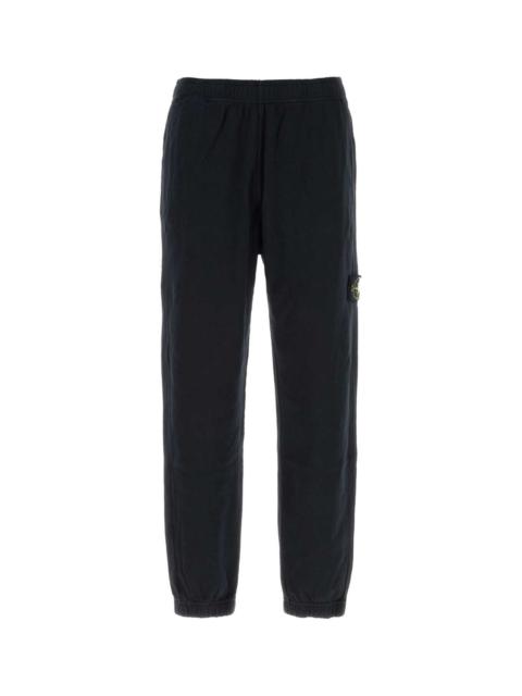 Stone Island Stone Island Men Navy Blue Cotton Joggers