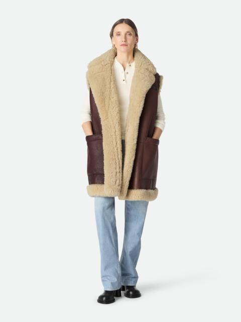 Bottega Veneta Leather And Shearling Gilet