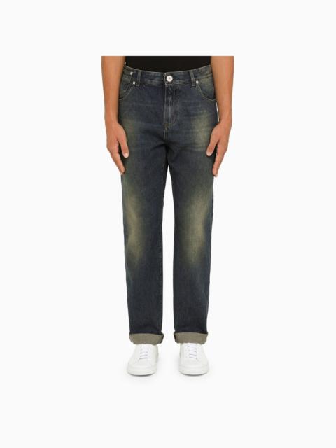 Balmain Blue Regular Denim Jeans