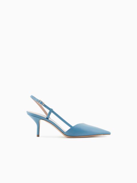 GIORGIO ARMANI Leather slingbacks