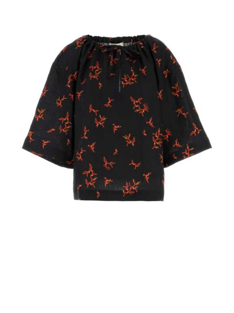 FENDI Fendi Women Printed Linen Blouse