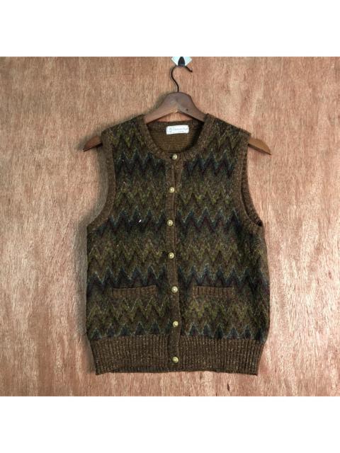 Other Designers Homespun Knitwear - Hanano Knit Vest Abstract Pattern
