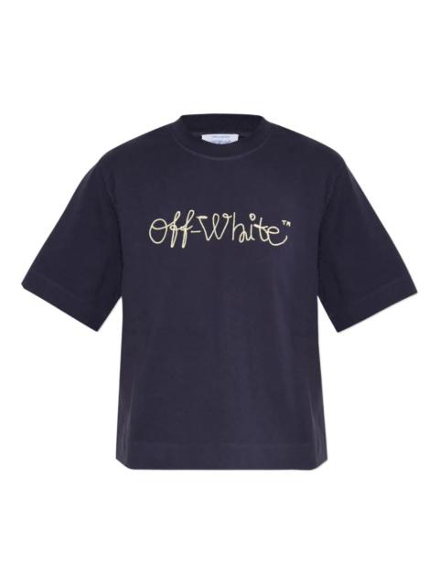 Off-White Off White Women T-Shirt With Embroidered Logo