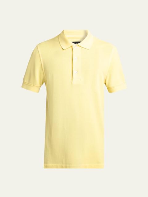 TOM FORD Men's Lyocell Pique Polo Shirt