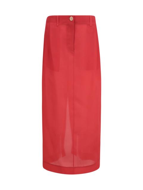 KHAITE Khaite Lucian Midi Skirt