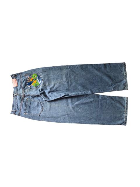 Other Designers Rocawear embroidery wide leg baggy jeans