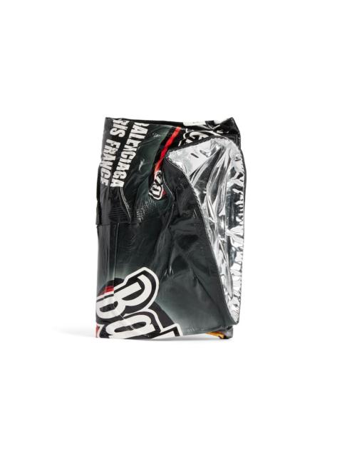 BALENCIAGA Men's Chips Passport Holder in Black