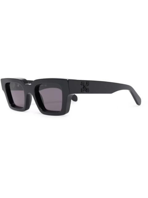 Off-White OFF-WHITE Virgil Rectangle Frame Sunglasses Black/Black/Grey (OERI022S22PLA0011007)