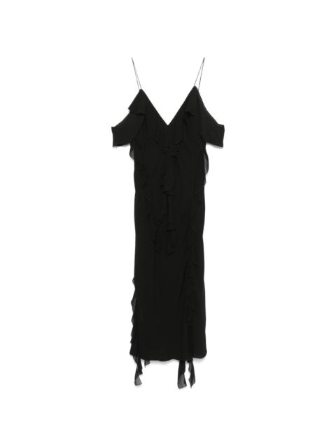 DOROTHEE SCHUMACHER ruffled georgette midi dress