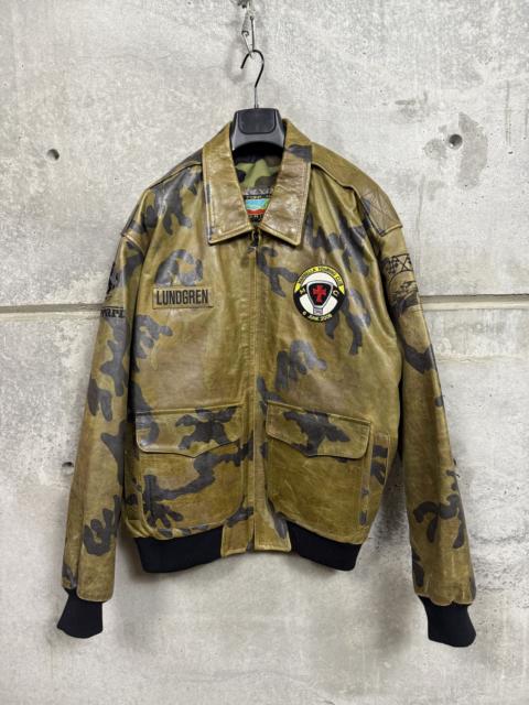 Other Designers Dolph Lundgren's Personal Camo Leather Nowak Jacket