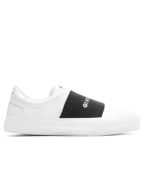 Givenchy CITY SPORT SNEAKERS W/ ELASTIC - WHITE/BLACK
