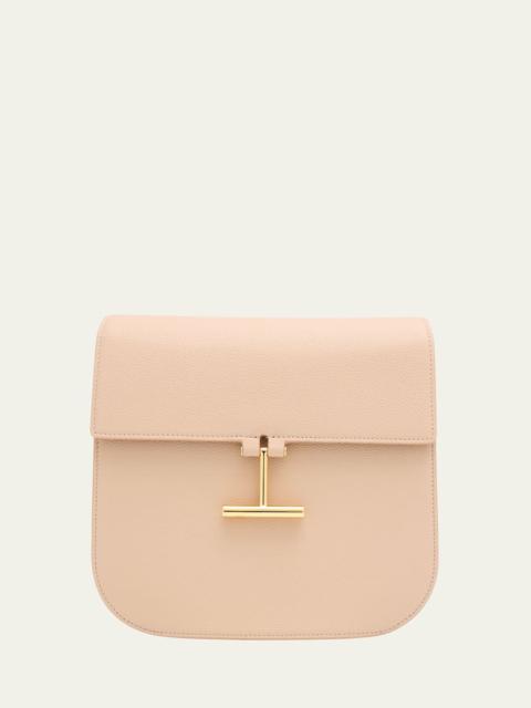 TOM FORD Tara Medium Crossbody in Grained Leather with Leather Strap