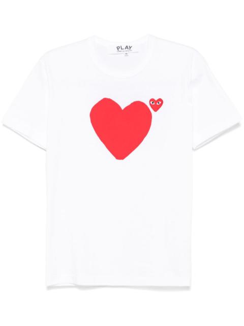 Comme des Garçons PLAY Front Back Red Heart Tee Unisex
