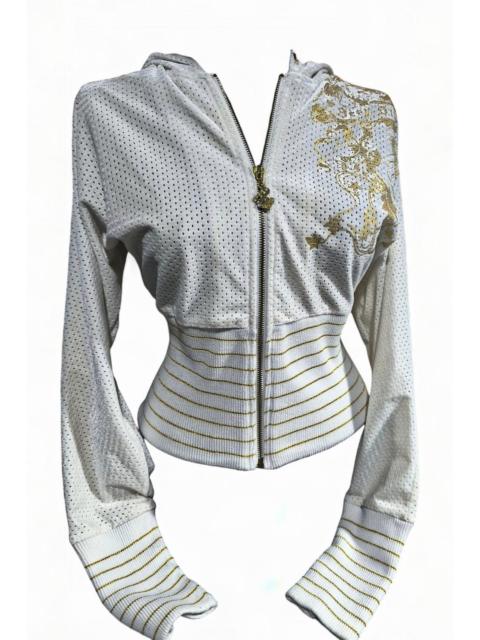 Hysteric Glamour rocawear crop swag baddie zip hoodie fitted glitter bling