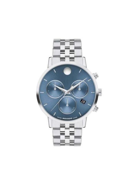 Other Designers Movado Museum Quartz Blue Dial Men's Watch 0607998