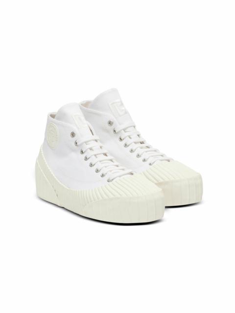 Balmain Balmain Riff Low canvas sneakers in White at Nordstrom