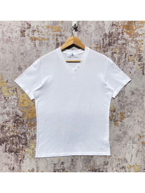 Yohji Yamamoto Y's by Yohji Yamamoto V-neck Tee Y's Logo Embroidery Subtly