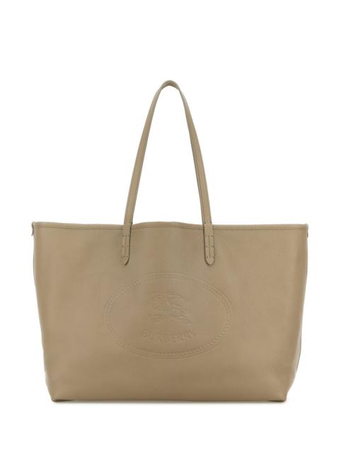 Burberry Cappuccino leather shopping bag