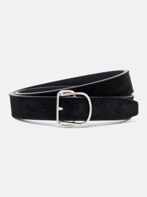 Swirl suede belt