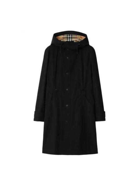 Burberry Burberry Womens Black Recycled Nylon Parka