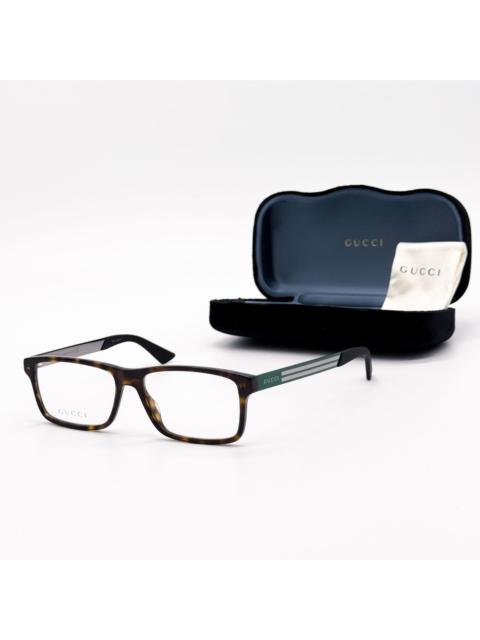 GUCCI NEW GG0692O 002 GUCCI MEN HAVANA GREEN EYEGLASSES GUCCI