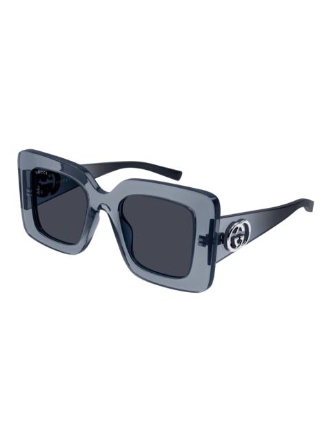 GUCCI Gucci Blue Square Ladies Sunglasses GG2025S 003 49