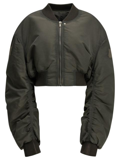 Rick Owens Rick Owens Secchia Cropped Flight Bomber Jacket Grey