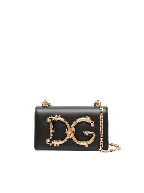 DG Girls leather crossbody bag