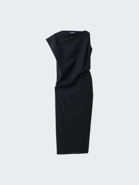 JACQUEMUS The Drap Dress Black
