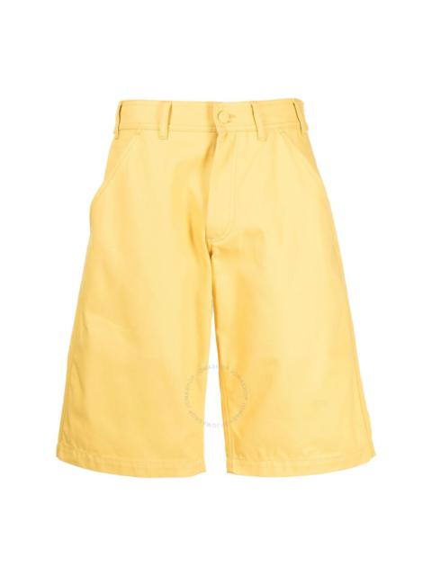 Raf Simons Men's Yellow Denim Skate Shorts