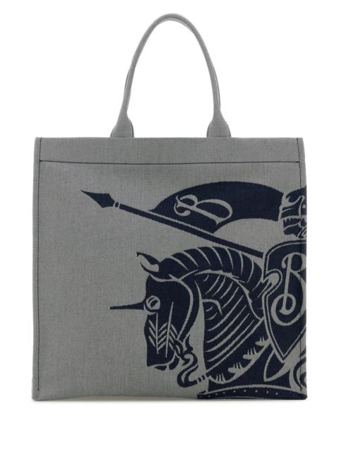 Burberry Embroidered canvas shopping bag