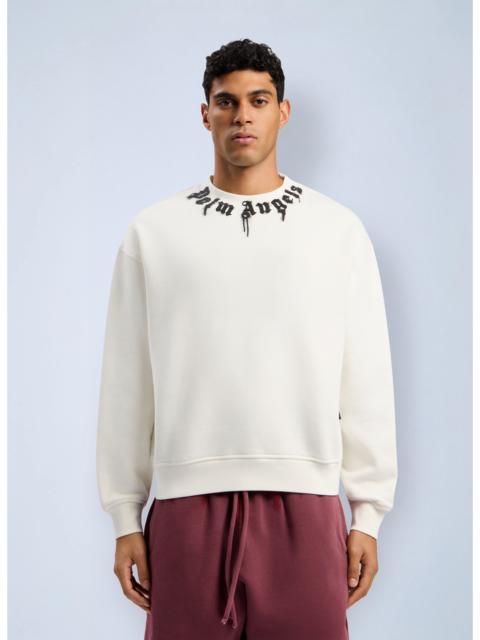 Palm Angels Palm Angels Men Neck Logo Reg Crew Sweatshirt