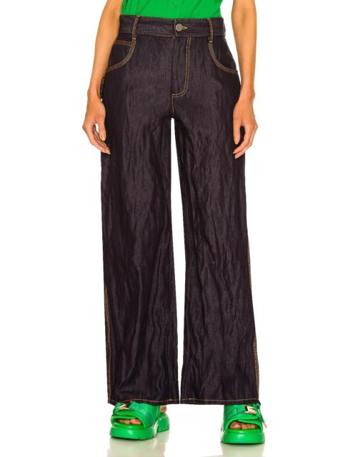 Bottega Veneta Metal Denim Twill Trouser
