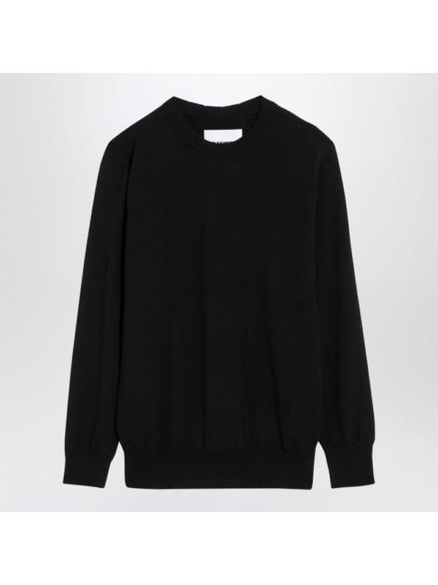 Jil Sander Black Wool Crew-Neck Sweater Women