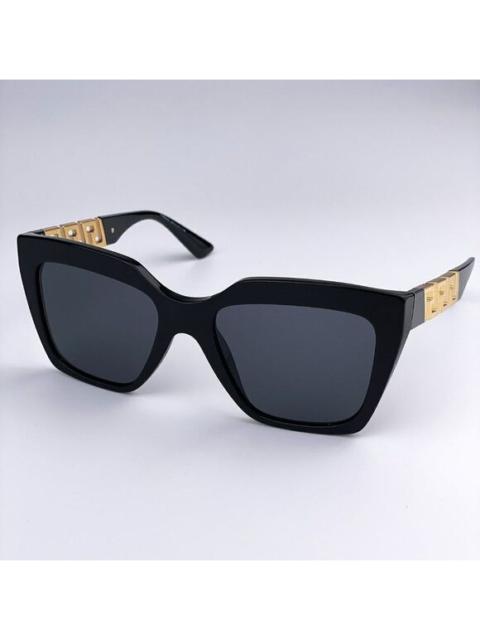 VERSACE SALE! NEW Versace VE4418 GB1/87 Black Gray Square Women Sunglasses