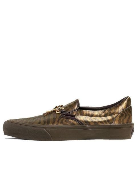 Vans Vans Needles x Vault Classic Slip-On V 'Animal Print - Brown' VN0A3QXY2GU