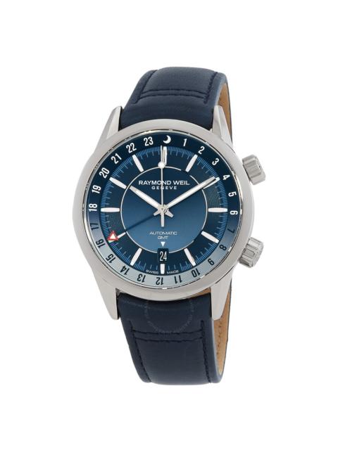 Other Designers Raymond Weil Freelancer GMT Automatic Blue Dial Men's Watch 2761-STC-50001